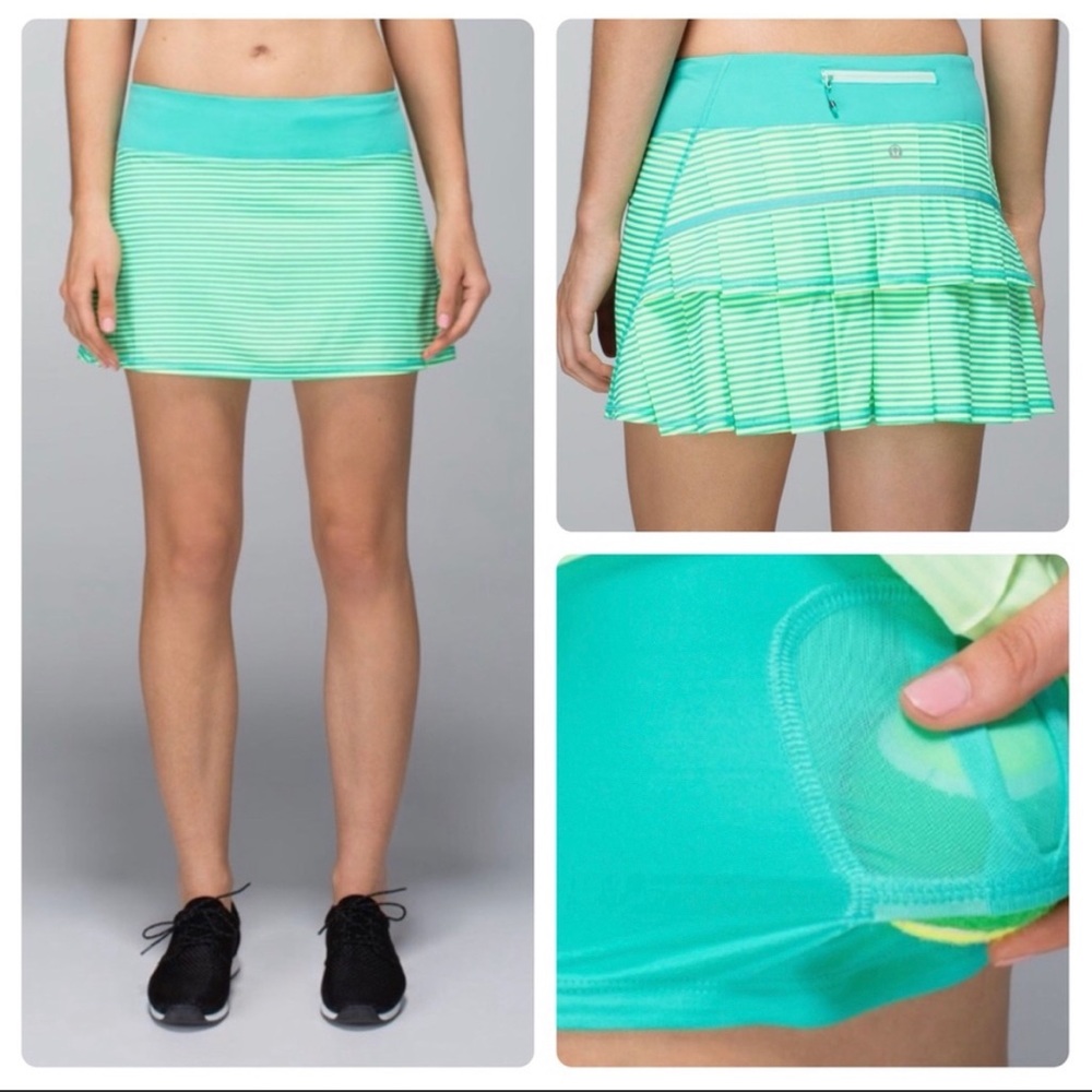 Lululemon pleated tennis skirt with pockets sz 4